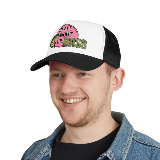 Comfy cap Im all about the bass pink