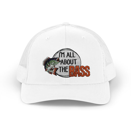 Fishing Bass Snapback Cap, Outdoor Dad Gift, Fisherman Hat, Fishing Lover Gift, Bass Fishing Cap, Trucker Hat