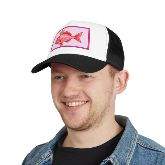 Fishing Cap Pink Fish